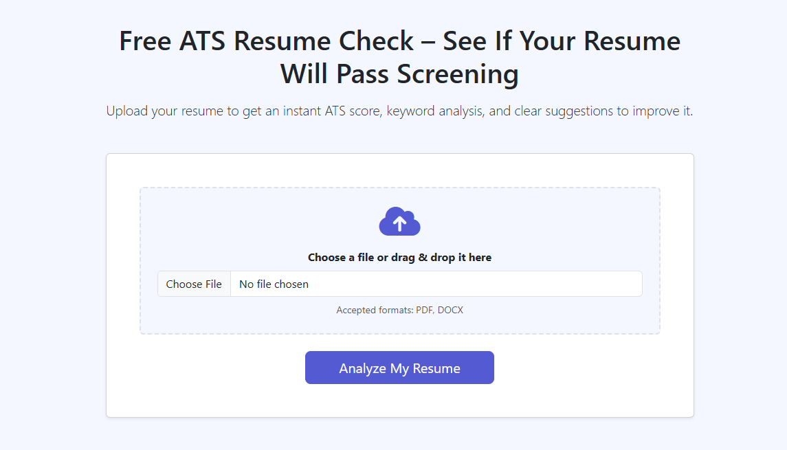 ATS Resume Check